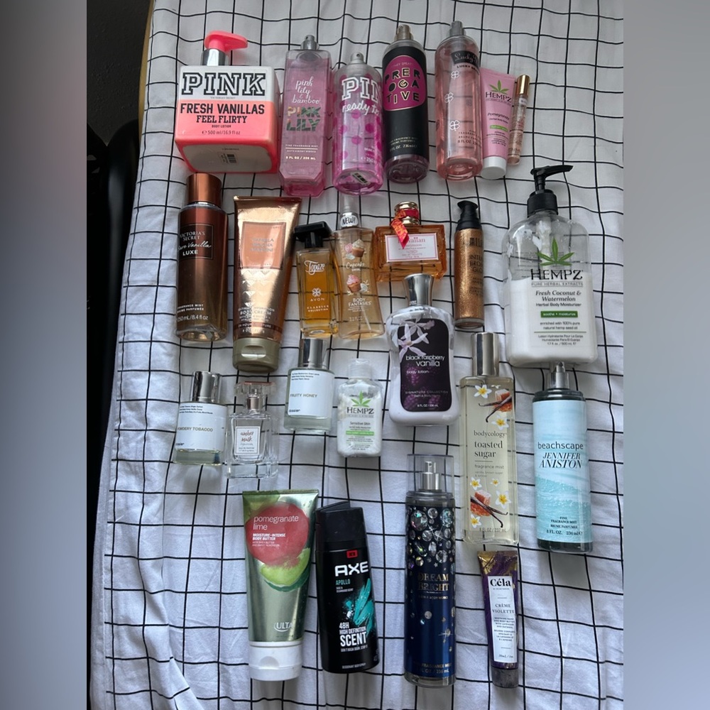 Bundle of perfumes and lotions